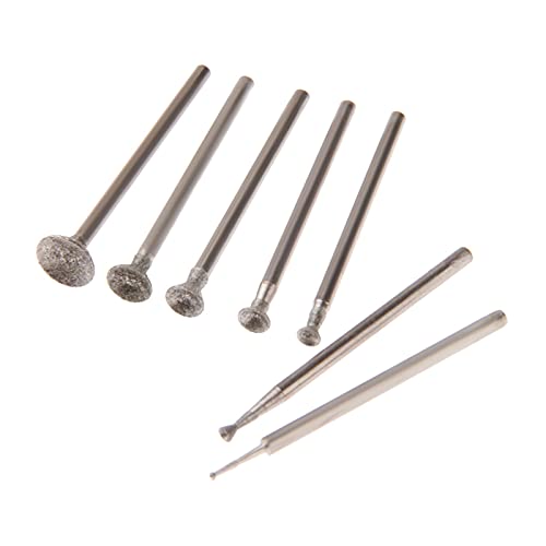7 stücke 1-8mm Diamantschleifkopf montierte Punkte 2,35mm Schaft sphärisch konkave Jade Carving Grate for Dremel Rotary Tool 7 stücke 1-8mm Diamantschleifkopf montierte Punkte 2,35mm Schaft sphärisch konkave Jade Carving Grate for Dremel Rotary Tool von DaJiKan