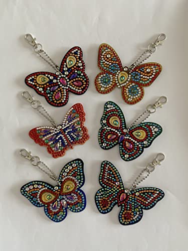 DaKati Diamond Painting Set Schmetterlingsanhänger 6er Pack von DaKati