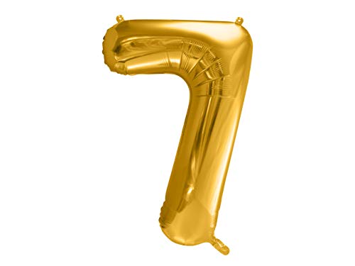 DaLoKu Luftballon Zahl 86cm XXL Folienballon Geburtstag Alter Silvester Dekoration Party, Farbe: Gold, Größe: 7 DaLoKu Luftballon Zahl 86cm XXL Folienballon Geburtstag Alter Silvester Dekoration Party, Farbe: Gold, Größe: 7 von DaLoKu