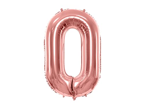 DaLoKu Luftballon Zahl 86cm XXL Folienballon Geburtstag Alter Silvester Dekoration Party, Farbe: Zahl 0 - Rosegold DaLoKu Luftballon Zahl 86cm XXL Folienballon Geburtstag Alter Silvester Dekoration Party, Farbe: Zahl 0 - Rosegold von DaLoKu
