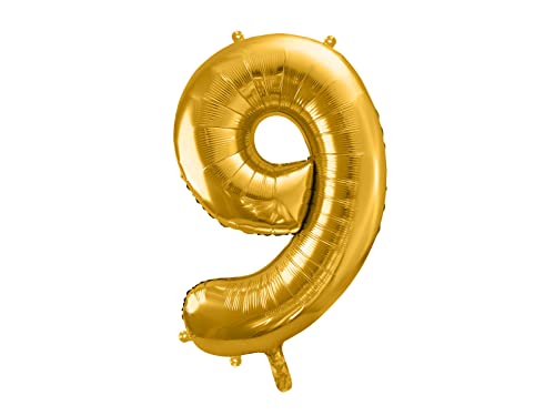 DaLoKu Luftballon Zahl 86cm XXL Folienballon Geburtstag Alter Silvester Dekoration Party, Farbe: Zahl 9 - Gold DaLoKu Luftballon Zahl 86cm XXL Folienballon Geburtstag Alter Silvester Dekoration Party, Farbe: Zahl 9 - Gold von DaLoKu