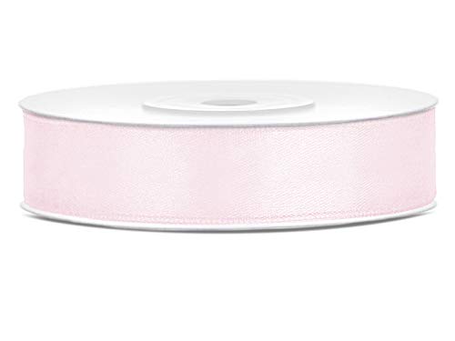 DaLoKu Satinband 6/12/25/38/50/100mm x 25m Geschenkband Schleifenband, Größe: 12mm x 25m, Farbe: helles Rosa DaLoKu Satinband 6/12/25/38/50/100mm x 25m Geschenkband Schleifenband, Größe: 12mm x 25m, Farbe: helles Rosa von DaLoKu