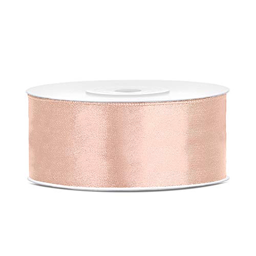DaLoKu Satinband 6/12/25/38/50/100mm x 25m Geschenkband Schleifenband, Größe: 25mm x 25m, Farbe: Pfirsich DaLoKu Satinband 6/12/25/38/50/100mm x 25m Geschenkband Schleifenband, Größe: 25mm x 25m, Farbe: Pfirsich von DaLoKu