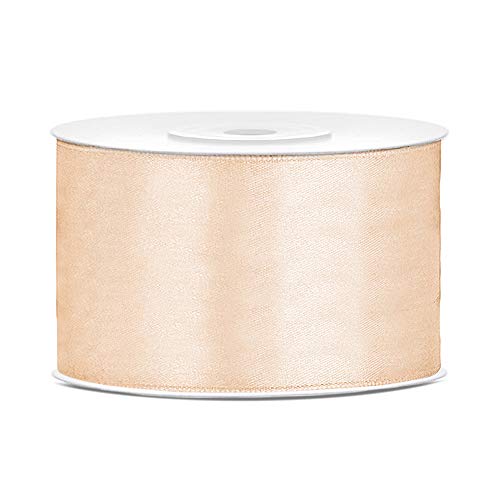 DaLoKu Satinband 6/12/25/38/50/100mm x 25m Geschenkband Schleifenband, Größe: 38mm x 25m, Farbe: Creme DaLoKu Satinband 6/12/25/38/50/100mm x 25m Geschenkband Schleifenband, Größe: 38mm x 25m, Farbe: Creme von DaLoKu