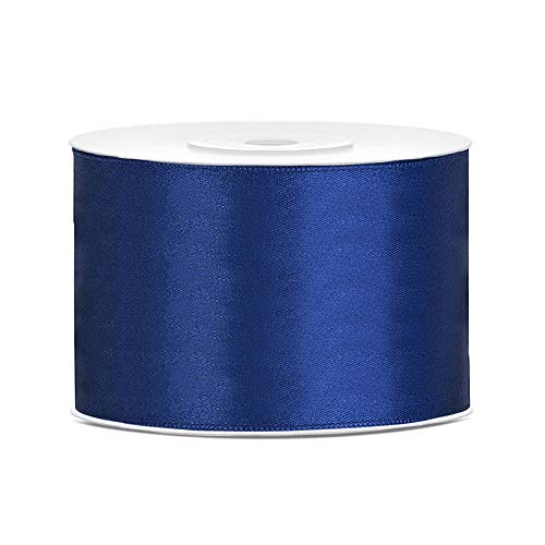 DaLoKu Satinband 6/12/25/38/50/100mm x 25m Geschenkband Schleifenband, Größe: 50mm x 25m, Farbe: Dunkelblau DaLoKu Satinband 6/12/25/38/50/100mm x 25m Geschenkband Schleifenband, Größe: 50mm x 25m, Farbe: Dunkelblau von DaLoKu