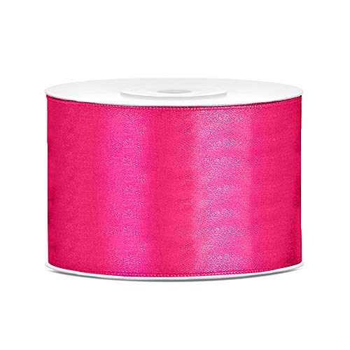 DaLoKu Satinband 6/12/25/38/50/100mm x 25m Geschenkband Schleifenband, Größe: 50mm x 25m, Farbe: Dunkelpink DaLoKu Satinband 6/12/25/38/50/100mm x 25m Geschenkband Schleifenband, Größe: 50mm x 25m, Farbe: Dunkelpink von DaLoKu
