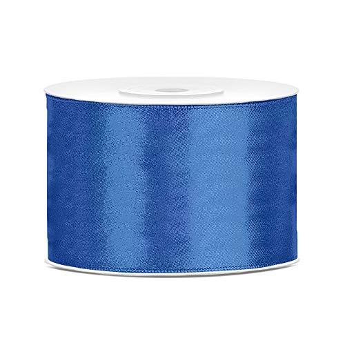 DaLoKu Satinband 6/12/25/38/50/100mm x 25m Geschenkband Schleifenband, Größe: 50mm x 25m, Farbe: royal Blau DaLoKu Satinband 6/12/25/38/50/100mm x 25m Geschenkband Schleifenband, Größe: 50mm x 25m, Farbe: royal Blau von DaLoKu