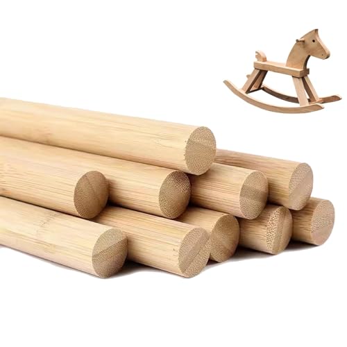 DaTpuik 1 x 61 cm 2 Stück Dübelstangen Holzstäbe Holzdübelstangen unlackierte Bambusstäbe – für Handwerk, Heimdekoration, Modellbau und Heimwerker DaTpuik 1 x 61 cm 2 Stück Dübelstangen Holzstäbe Holzdübelstangen unlackierte Bambusstäbe – für Handwerk, Heimdekoration, Modellbau und Heimwerker von DaTpuik