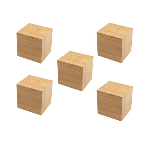 DaTpuik Bambusblöcke, 100 Stück, 2,5 cm, unlackierte Bambusblöcke zum Basteln, Holzwürfel, einfache Holzblöcke für Babyparty, kleine Blanko-Holzblöcke, Stiel, Gebäude, Birkenholzwürfel zum Basteln DaTpuik Bambusblöcke, 100 Stück, 2,5 cm, unlackierte Bambusblöcke zum Basteln, Holzwürfel, einfache Holzblöcke für Babyparty, kleine Blanko-Holzblöcke, Stiel, Gebäude, Birkenholzwürfel zum Basteln von DaTpuik