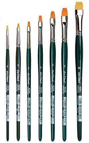 Da Vinci 122 Serie - Aquarell-Pinsel-7er Set NOVA-Synthetik,Hobby Pinsel, Fasern, grünno, 0, 1, 2, 4, 6, 8, 10. Made in Germany Da Vinci 122 Serie - Aquarell-Pinsel-7er Set NOVA-Synthetik,Hobby Pinsel, Fasern, grünno, 0, 1, 2, 4, 6, 8, 10. Made in Germany von DaVinci ESPACE BEAUX ARTS