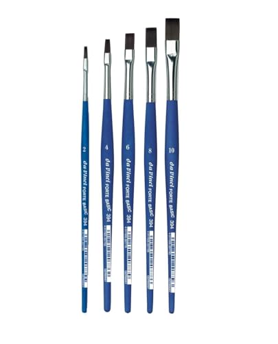 Da Vinci 394 Serie Flacher Pinsel, synthetische Fasern, blau matt,Set 5 pcs,NO. 2, 4, 6, 8,10 Da Vinci 394 Serie Flacher Pinsel, synthetische Fasern, blau matt,Set 5 pcs,NO. 2, 4, 6, 8,10 von DaVinci ESPACE BEAUX ARTS