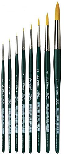 DaVinci ESPACE BEAUX ARTS Da Vinci 1570 Serie - Aquarell-Pinsel-8er Set NOVA-Synthetik no.10/0, 5/0, 3/0, 2/0, 0,2,6, 12. von DaVinci ESPACE BEAUX ARTS