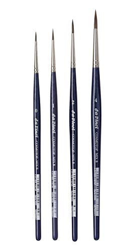 da Vinci CosmoTop Serie 5530 Mix B Pinsel, rund, Synthetik/Naturmix - Pinsel-4er Set, no. 0, 1, 2, 4. Made in Germany da Vinci CosmoTop Serie 5530 Mix B Pinsel, rund, Synthetik/Naturmix - Pinsel-4er Set, no. 0, 1, 2, 4. Made in Germany von DaVinci ESPACE BEAUX ARTS