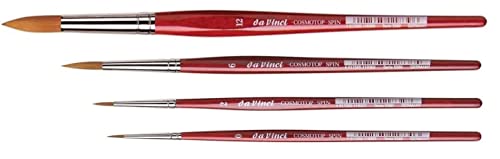 Da Vinci Series 5580 cosmotop - Aquarell-Pinsel-4er Set Synthetik, no. 0, 2, 6, 12 Made in Germany von DaVinci