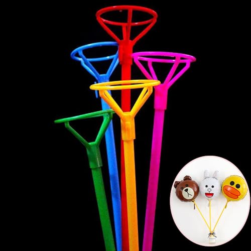 DaYue Bobo-Ballonstäbe mit großen Bechern, 30 Stück, verdickt, wiederverwendbar, 43,2 cm, mehrfarbig, große Ballonhalter für 25,4 cm bis 76,2 cm große Ballons für Hochzeit, Geburtstag, Feiertage, Jahr DaYue Bobo-Ballonstäbe mit großen Bechern, 30 Stück, verdickt, wiederverwendbar, 43,2 cm, mehrfarbig, große Ballonhalter für 25,4 cm bis 76,2 cm große Ballons für Hochzeit, Geburtstag, Feiertage, Jahr von DaYue