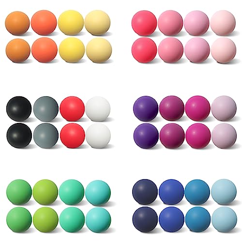 120Pcs 15mm Silikon Perlen 24 Farben Mix Farbe Lose Perlen für Schmuckherstellung, DIY Handwerk, Schlüsselanhänger - Vielzahl von Farben Perlen… von Dabaiitechann