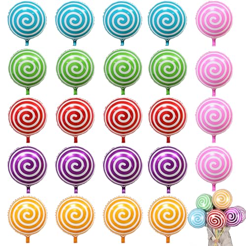 24 Stück Luftballons Süßigkeiten18 Zoll Folienballon Helium Ballons Folienballon Lollipop Bunte Kind Confetti Balloons Geeignet für die Dekoration von Geburtstagsfeiern, Themenpartys 24 Stück Luftballons Süßigkeiten18 Zoll Folienballon Helium Ballons Folienballon Lollipop Bunte Kind Confetti Balloons Geeignet für die Dekoration von Geburtstagsfeiern, Themenpartys von DabbOo