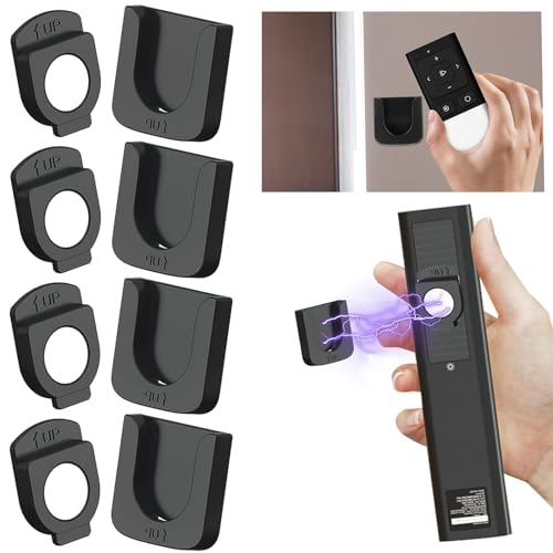 DabbOo 4 Stück Magnetische Wandhalterung für Fernbedienung Magnethalterung Wandmontiertes Fernbedienungsregal Ohne Bohren von Löchern Starker Magnet Sicherer Halt für Zuhause, Büro, Schule(Schwarz) DabbOo 4 Stück Magnetische Wandhalterung für Fernbedienung Magnethalterung Wandmontiertes Fernbedienungsregal Ohne Bohren von Löchern Starker Magnet Sicherer Halt für Zuhause, Büro, Schule(Schwarz) von DabbOo
