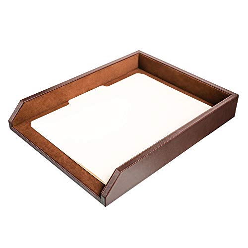 Dacasso Briefablage aus Leder, Schokoladenbraun, Schokobraun, 34.59 x 26.97 x 5.08 cm Dacasso Briefablage aus Leder, Schokoladenbraun, Schokobraun, 34.59 x 26.97 x 5.08 cm von Dacasso