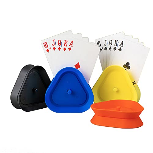 Dacefloy Kartenhalter Kinder UNO Spielkartenhalter Freisprech Kartenständer Dreieck Spielkarten Halter Card Holder für Senioren und Behinderte 4 Stück Dacefloy Kartenhalter Kinder UNO Spielkartenhalter Freisprech Kartenständer Dreieck Spielkarten Halter Card Holder für Senioren und Behinderte 4 Stück von Dacefloy
