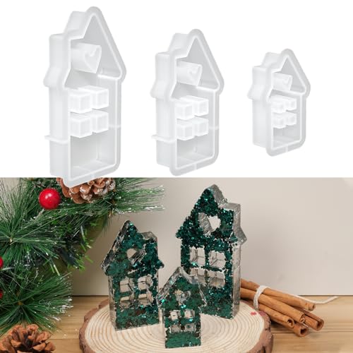3 Stück Silikonform Haus Silikonformen Epoxidharz Silikonform Gießform Haus Häuser Gießformen Silikon Häuser Haus Silikon Gießform Haus Häuser für Sojawachs Kerzen, Seife, Handwerk 3 Stück Silikonform Haus Silikonformen Epoxidharz Silikonform Gießform Haus Häuser Gießformen Silikon Häuser Haus Silikon Gießform Haus Häuser für Sojawachs Kerzen, Seife, Handwerk von Dacies