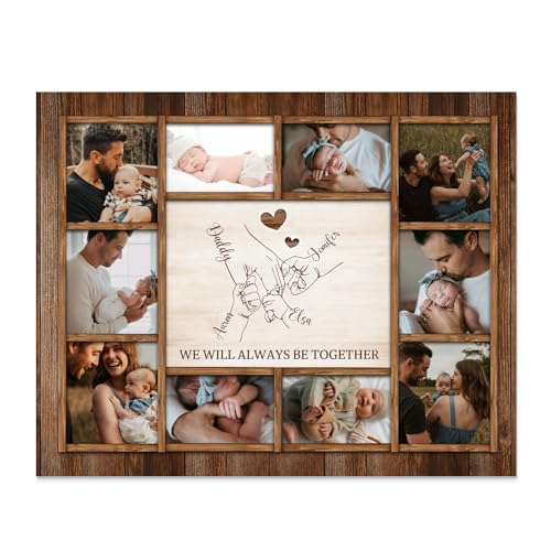 Dacomfy Geschenk für Papa, Personalisierter Bilderrahmen aus Holz, 2-6 Namen Eingraviert, Erstes Vatertags Geschenk für Papa, Bestes Papa Geschenk Dacomfy Geschenk für Papa, Personalisierter Bilderrahmen aus Holz, 2-6 Namen Eingraviert, Erstes Vatertags Geschenk für Papa, Bestes Papa Geschenk von Dacomfy