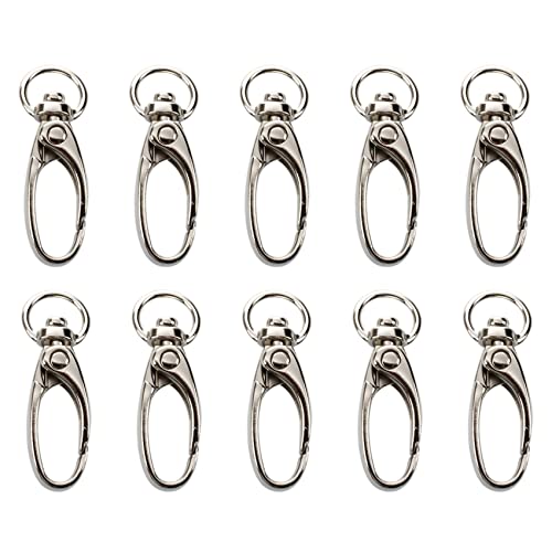 Daconovo 100 Stück D-Klappen, drehbar, Haken, Schlüsselanhänger, aus Metall, Karabinerverschluss Daconovo 100 Stück D-Klappen, drehbar, Haken, Schlüsselanhänger, aus Metall, Karabinerverschluss von Daconovo
