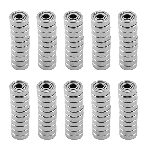 Daconovo 100 Stück Radialkugellager, metrisch, geschirmt, aus Metall, versiegelt, Miniatur-Modell: 604 Zz, 4 x 12 x 4 mm Daconovo 100 Stück Radialkugellager, metrisch, geschirmt, aus Metall, versiegelt, Miniatur-Modell: 604 Zz, 4 x 12 x 4 mm von Daconovo