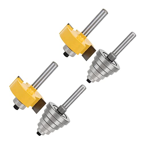 Daconovo 2 Stück 1/4 Zoll Falz Router Bit 12 mit Pads Daconovo 2 Stück 1/4 Zoll Falz Router Bit 12 mit Pads von Daconovo