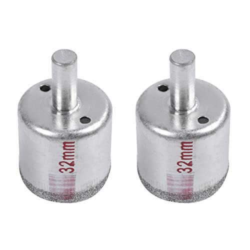 Daconovo 2 x Bohrsäge für Glas, Diamantspitze, 32 mm Durchmesser Daconovo 2 x Bohrsäge für Glas, Diamantspitze, 32 mm Durchmesser von Daconovo