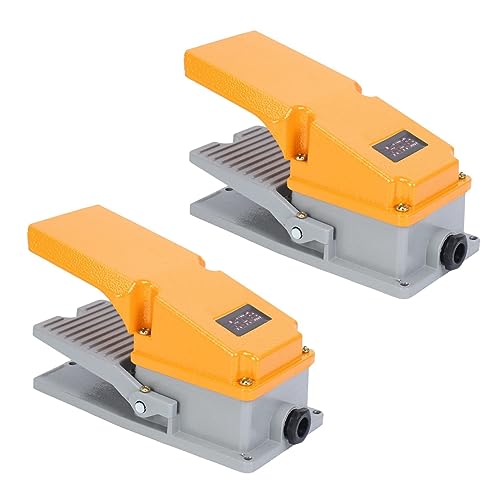 Daconovo 2 x Fußschalter LT4 aus Aluminium, Fußschalter, für Maschinen, Werkzeug, Kontrolle, Silberkontakt Daconovo 2 x Fußschalter LT4 aus Aluminium, Fußschalter, für Maschinen, Werkzeug, Kontrolle, Silberkontakt von Daconovo