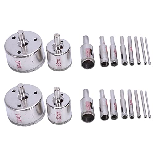 Daconovo 20 Stück Diamant-Lochsäge, 3 – 50 mm, Lochsäge, Set aus Keramikfliesen, Glasschneider Daconovo 20 Stück Diamant-Lochsäge, 3 – 50 mm, Lochsäge, Set aus Keramikfliesen, Glasschneider von Daconovo