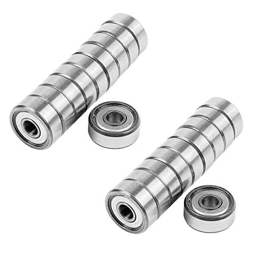 Daconovo 20 Stück Radialkugellager, metrisch, geschirmt, aus versiegeltem Metall, Miniatur-Modell: 604 Zz, 4 x 12 x 4 mm Daconovo 20 Stück Radialkugellager, metrisch, geschirmt, aus versiegeltem Metall, Miniatur-Modell: 604 Zz, 4 x 12 x 4 mm von Daconovo