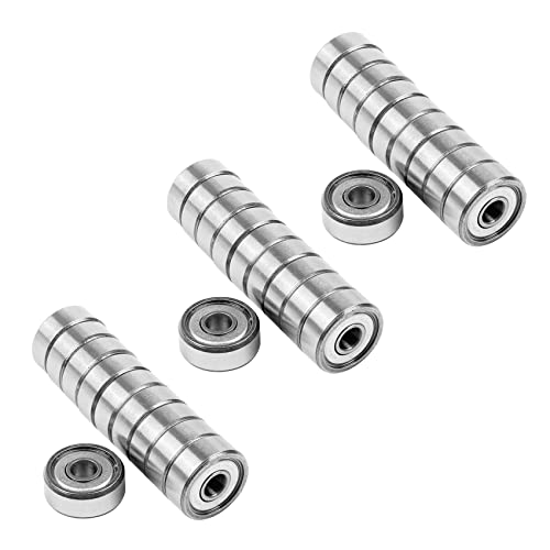 Daconovo 30 Stück Radialkugellager, metrisch, geschirmt, aus Metall, versiegelt, Miniatur-Modell: 604 Zz, 4 x 12 x 4 mm Daconovo 30 Stück Radialkugellager, metrisch, geschirmt, aus Metall, versiegelt, Miniatur-Modell: 604 Zz, 4 x 12 x 4 mm von Daconovo