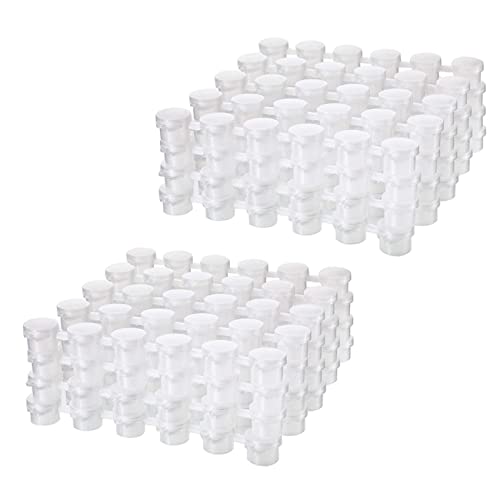 Daconovo 48 Streifen, 2 ml, leere Farbtöpfe, klare Aufbewahrungsbehälter, Malerei, Kunst, Handwerk, Zubehör, insgesamt 144 Töpfe Daconovo 48 Streifen, 2 ml, leere Farbtöpfe, klare Aufbewahrungsbehälter, Malerei, Kunst, Handwerk, Zubehör, insgesamt 144 Töpfe von Daconovo