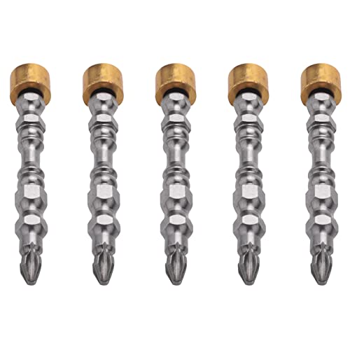 Daconovo 5 x Durete PH2 Kreuzschlitz-Schraubendreher, 65 mm, elektrisch, Doppel-Schraubendreher, mit Magnetring Daconovo 5 x Durete PH2 Kreuzschlitz-Schraubendreher, 65 mm, elektrisch, Doppel-Schraubendreher, mit Magnetring von Daconovo