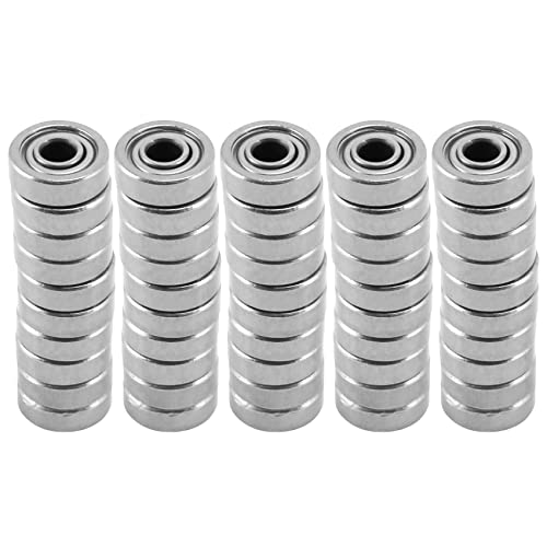 Daconovo 50 Stück Radialkugellager, metrisch, geschirmt, aus Metall, versiegelt, Miniatur-Modell: 604 Zz, 4 x 12 x 4 mm Daconovo 50 Stück Radialkugellager, metrisch, geschirmt, aus Metall, versiegelt, Miniatur-Modell: 604 Zz, 4 x 12 x 4 mm von Daconovo