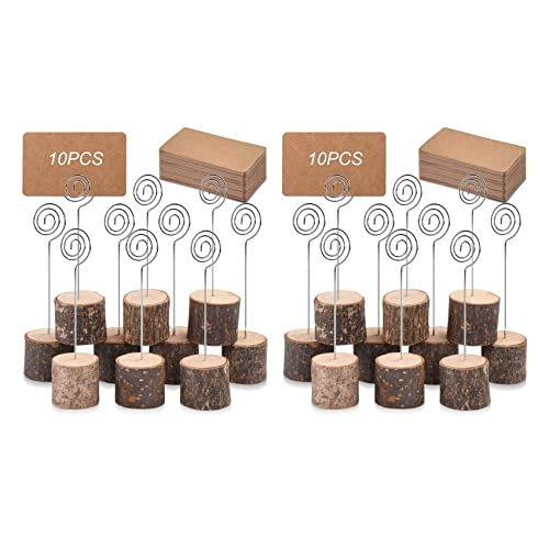 Daconovo 60 Stück Serien-Kartenhalter aus Holz mit Kraftfaden Markierung Tischnummernhalter aus rustikalem Holz Daconovo 60 Stück Serien-Kartenhalter aus Holz mit Kraftfaden Markierung Tischnummernhalter aus rustikalem Holz von Daconovo