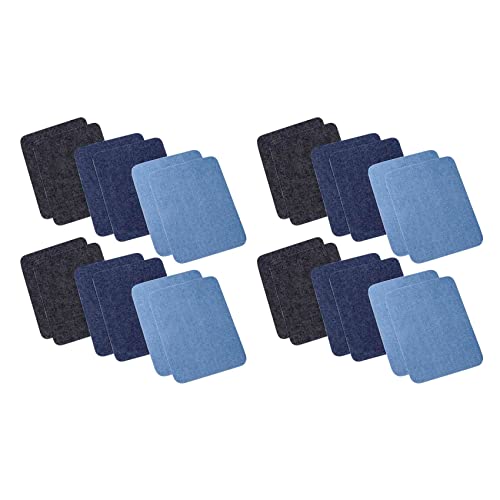 Daconovo Aufnäher zum Aufbügeln für Kleidung, Jeans, 24 Stück, 3 Farben (4,9 Zoll x 3,7 Zoll) von Daconovo