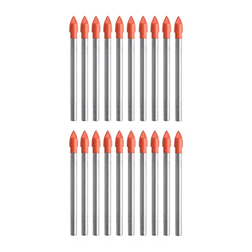 Daconovo Glas- und Ziegelbohrer, 20 Stück, 6 mm, für Hartmetallbohrer Daconovo Glas- und Ziegelbohrer, 20 Stück, 6 mm, für Hartmetallbohrer von Daconovo