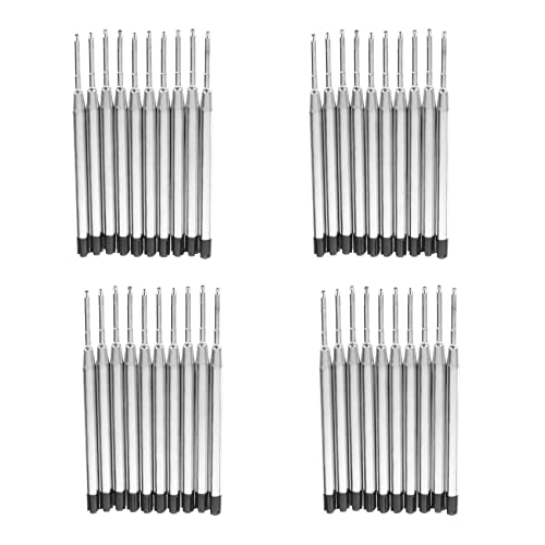 Daconovo Nachfülltinte, Schwarz, 40 x für Kugelschreiber, feine mittlere Spitze, für den Stil Daconovo Nachfülltinte, Schwarz, 40 x für Kugelschreiber, feine mittlere Spitze, für den Stil von Daconovo