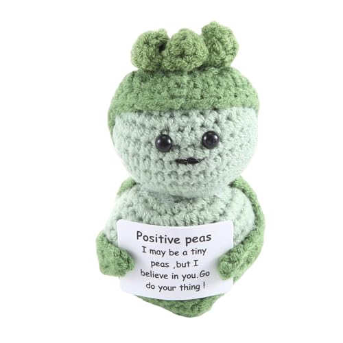 Daconovo Positive Geschenke, lustig, Minipuppe, Strickpuppe, mit positiver Karte, niedliches Geschenk für Liebhaber von Kindern und Erwachsenen, langlebig und einfach zu verwenden Daconovo Positive Geschenke, lustig, Minipuppe, Strickpuppe, mit positiver Karte, niedliches Geschenk für Liebhaber von Kindern und Erwachsenen, langlebig und einfach zu verwenden von Daconovo