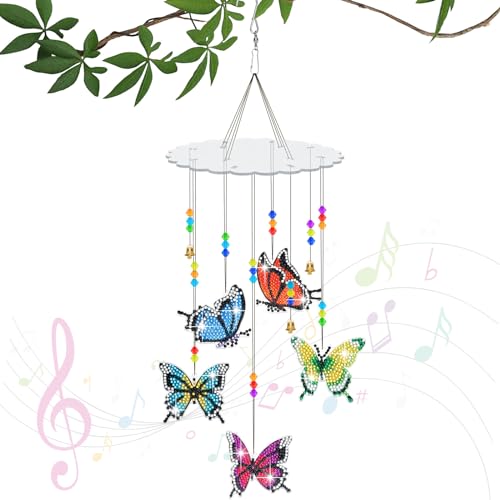 Dadabig Diamond Painting Sonnenfänger Windspiel Bastelset, Diamond Painting Anhänger, DIY 5D Doppelseitiges, Windspiel Bastelset Kinder, Kreatives Basteln Geschenke für Mädchen ab 6 Jahren Dadabig Diamond Painting Sonnenfänger Windspiel Bastelset, Diamond Painting Anhänger, DIY 5D Doppelseitiges, Windspiel Bastelset Kinder, Kreatives Basteln Geschenke für Mädchen ab 6 Jahren von Dadabig