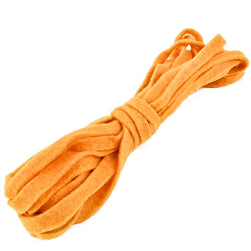 Dadeldo Living & Lifestyle Filzband Filzwolle 15mm Dekoband Kordel Kreativ (Gelb) von Dadeldo Living & Lifestyle