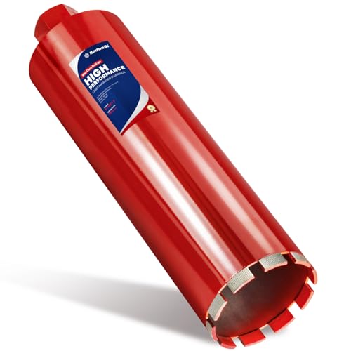 DaduoRi Premium Nasskernbohrer für harten Beton mit hochdichtem Diamant, präzisionsgeschweißte Segmente, 1-1/10.2 cm-7 UNC x 35.6 cm Tiefe, Industriequalität für Betonbewehrung, Ziegel, Mauerwerk DaduoRi Premium Nasskernbohrer für harten Beton mit hochdichtem Diamant, präzisionsgeschweißte Segmente, 1-1/10.2 cm-7 UNC x 35.6 cm Tiefe, Industriequalität für Betonbewehrung, Ziegel, Mauerwerk von DaduoRi