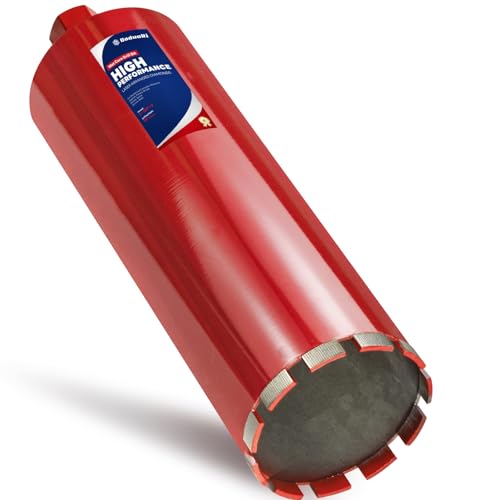 DaduoRi Premium Nasskernbohrer für harten Beton mit hochdichtem Diamant, präzisionsgeschweißte Segmente, 3,8 cm (1 1/4 Zoll) 7 UNC x 35,6 cm Tiefe, Industriequalität für Betonbewehrung, Ziegel von DaduoRi