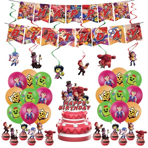 50 Stück Geburtstagsdeko, Kinder Party Deko, Geburtstagsparty Set, Torten-Deko, Ballon-Banner, Geburtstagsdekorationen für Kinder 50 Stück Geburtstagsdeko, Kinder Party Deko, Geburtstagsparty Set, Torten-Deko, Ballon-Banner, Geburtstagsdekorationen für Kinder von DaengGeGe