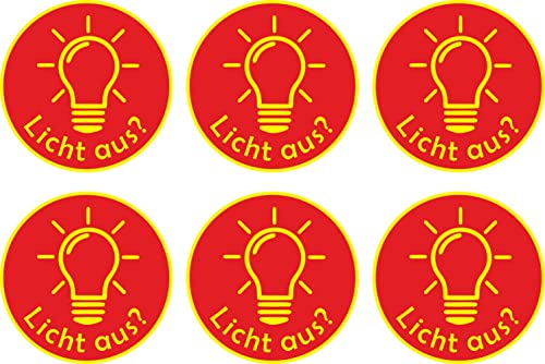 Energie Aufkleber Licht Aus Strom sparen - 6 x 45 mm - ES3 Energie Aufkleber Licht Aus Strom sparen - 6 x 45 mm - ES3 von Daged