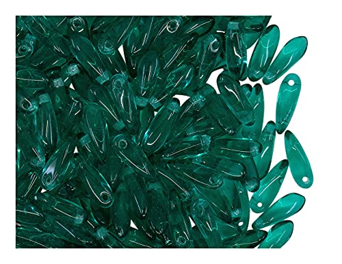 50 pcs Dolchperlen 3x10 mm, Transparent Entenbraun Grün, Tschechisches Glas 50 pcs Dolchperlen 3x10 mm, Transparent Entenbraun Grün, Tschechisches Glas von Dagger Small