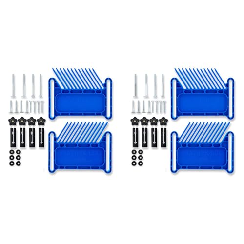 Daijianbin 2X Verbesserte Featherboard-Sicherheitsvorrichtung, Stapelbares Featherboard, Passend für die Meisten Standard-, T-Nuten, T-Schienen EIN TischkreissäGen, Blau von Daijianbin